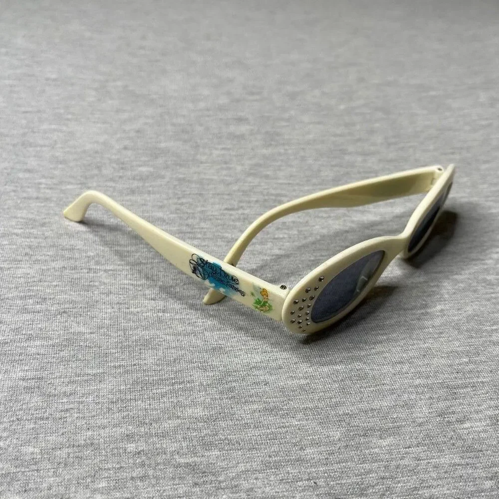 Disney Tinkerbell 90's Vintage Girls Cat Eye Plastic Sunglasses